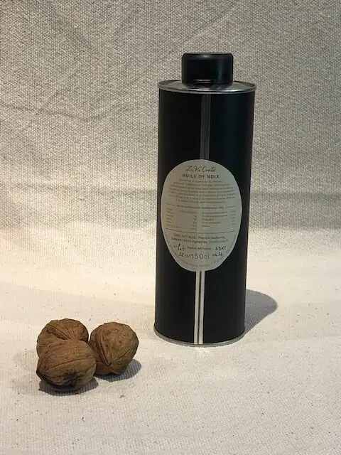 Huile de noix vierge monovariétale Marbot mordorée - 50 cl - métal – Image 2