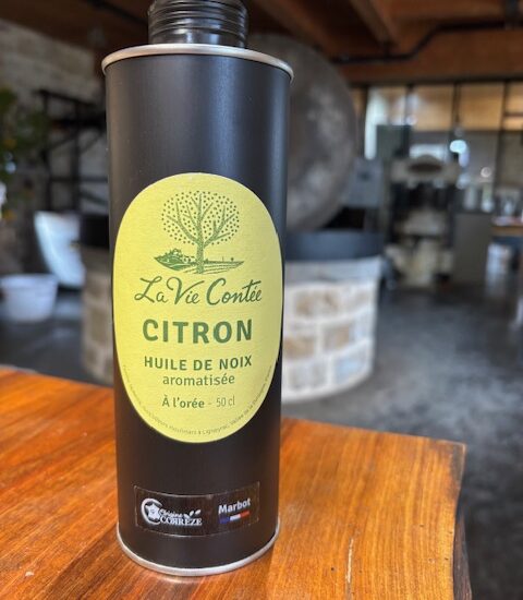 Huile de noix citron à l’orée – 50cl – métal