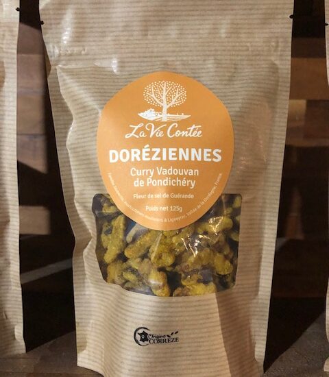 Doréziennes curry Vadouvan et fleur de sel de Guérande – 125g