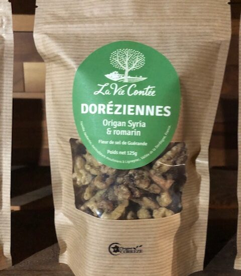 Doréziennes origan romarin et fleur de sel de Guérande – 125g