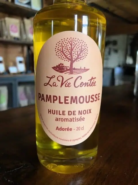 huile de noix adorée pamplemousse